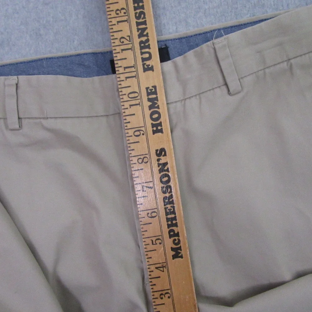 Banana Republic Mens Aiden Chino Pants 34 x 26 Beige Flat Front Pocket‎